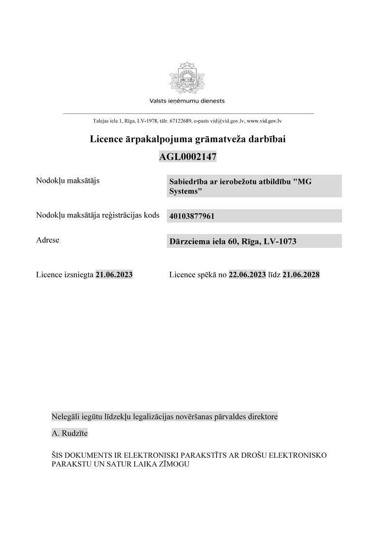grāmatvedības ārpakalpojumi Rīga
